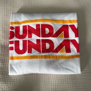 Sunday Funday Women's Short Sleeve Tee - White and Red